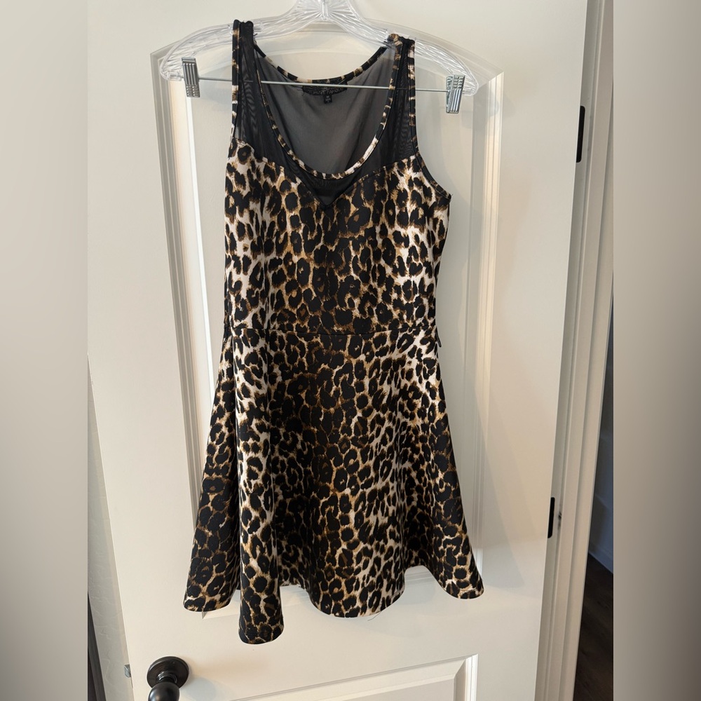 Almost Famous leopard print mini dress